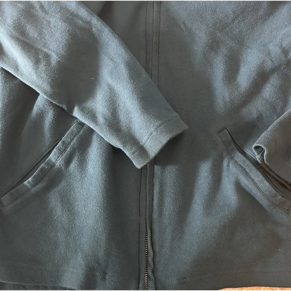 Vintage Two Piece Zip Sweatshirt and‎ Drawstring Skirt Set Teal Medium + Large
